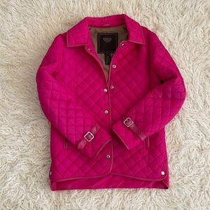 Coach Magenta Quilted Jacket